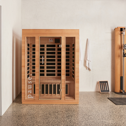 pause. 3 person far infrared sauna