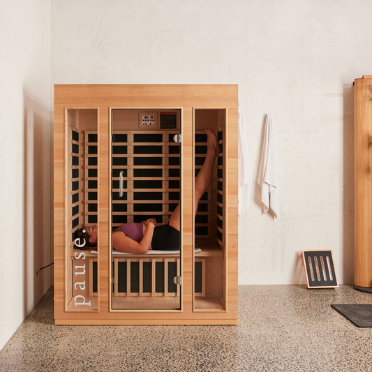 pause. 3 person far infrared sauna