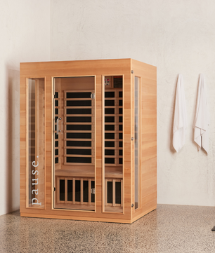 pause. 3 person far infrared sauna