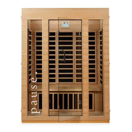 pause. 3 person far infrared sauna