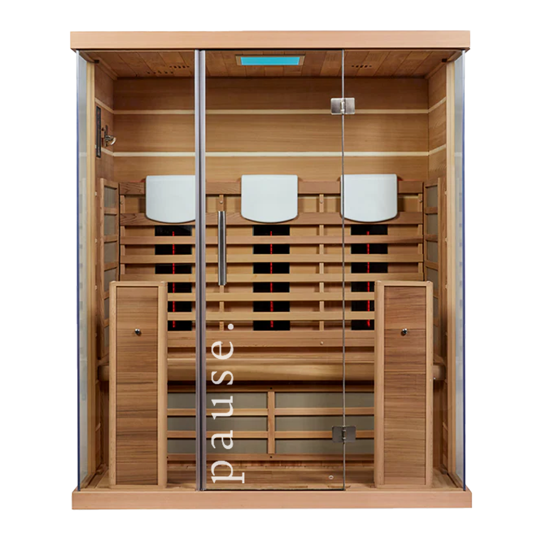 pause 3 person full spectrum infrared sauna