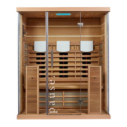 pause 3 person full spectrum infrared sauna